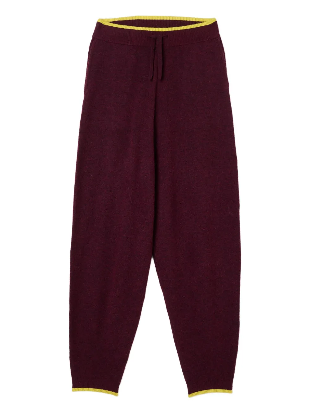 Sunnei Elastic-waistband Knit Trousers In Red