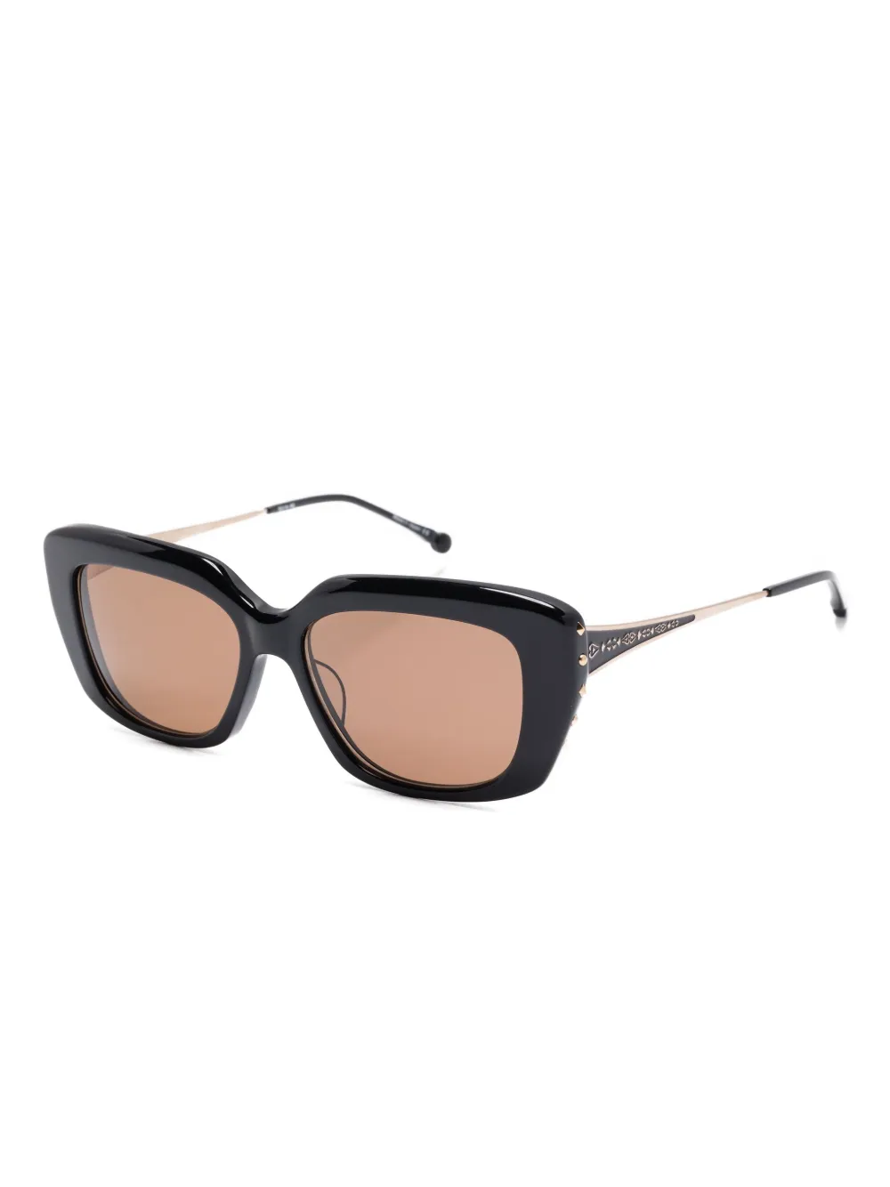 Matsuda embellished square sunglasses - Zwart
