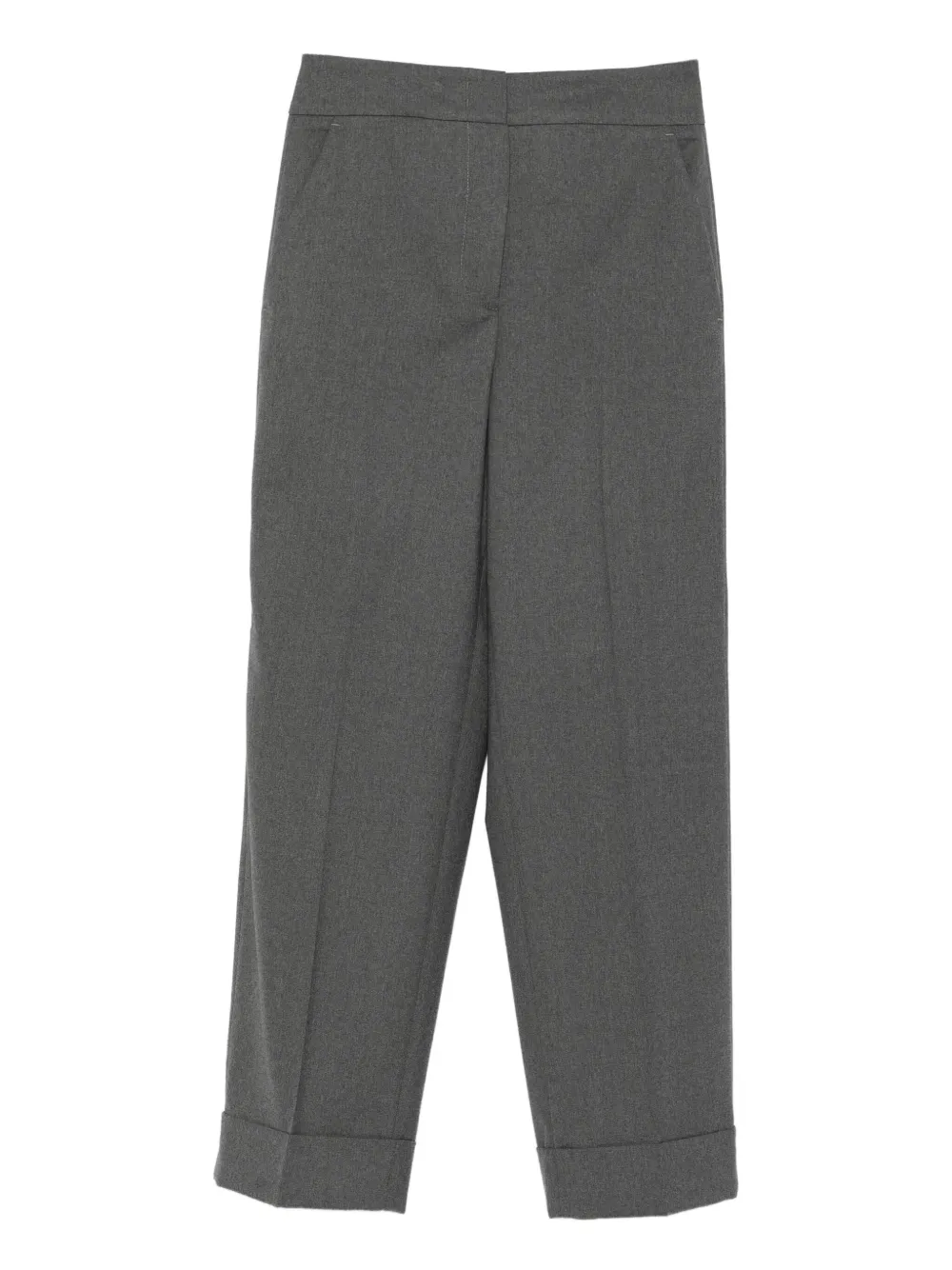 Peserico cuffed trousers Grijs