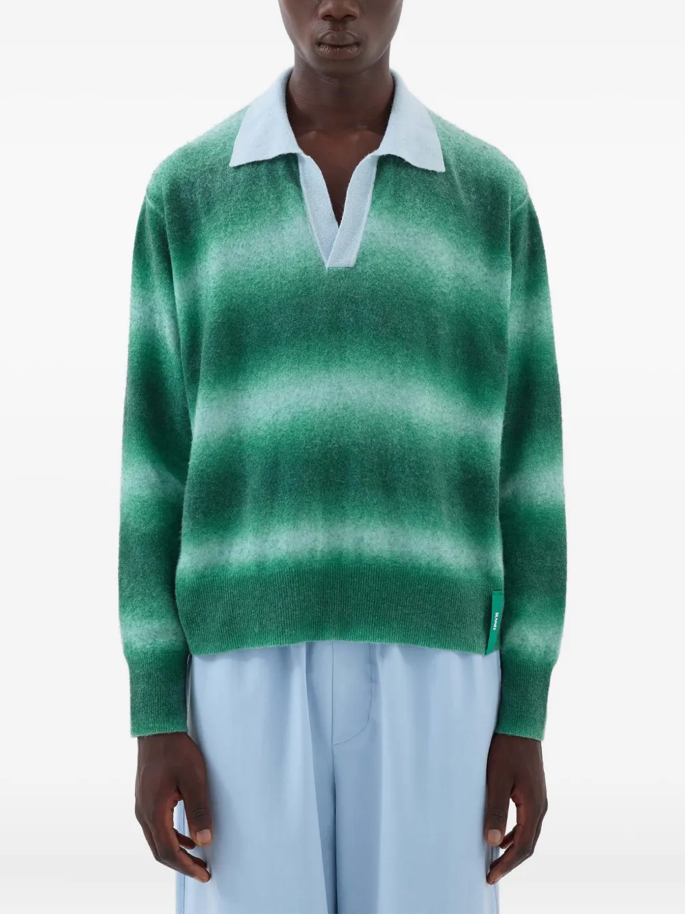 Sunnei ombré polo-collar sweater | Knitted Sweaters | Image 2