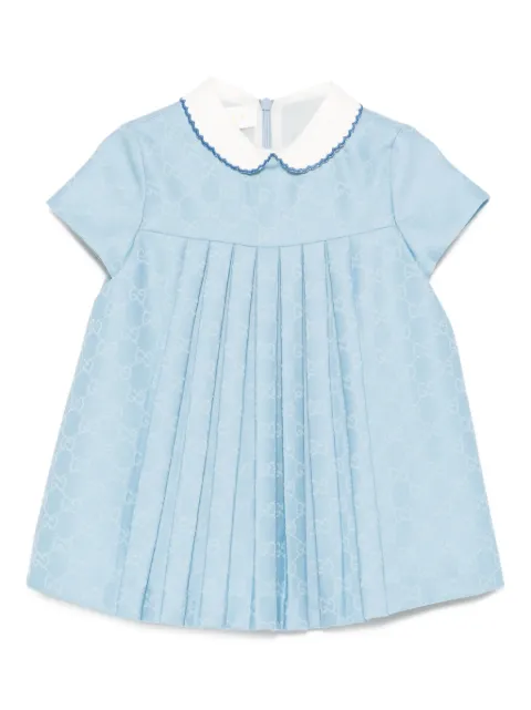Gucci Kids Jumbo GG pleated-details dress