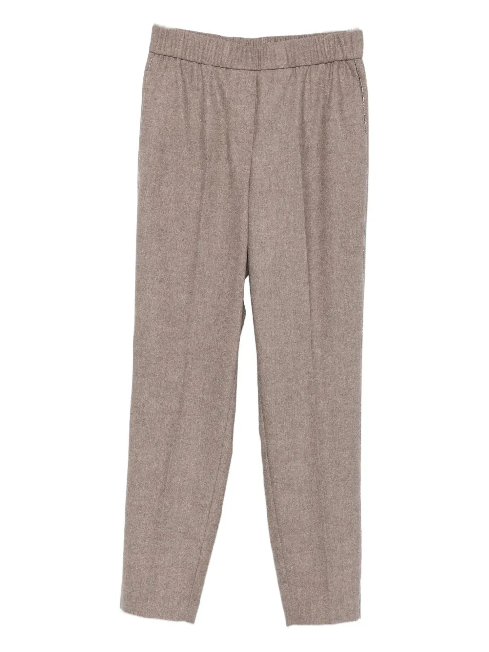 Peserico elastic-waist trousers Beige