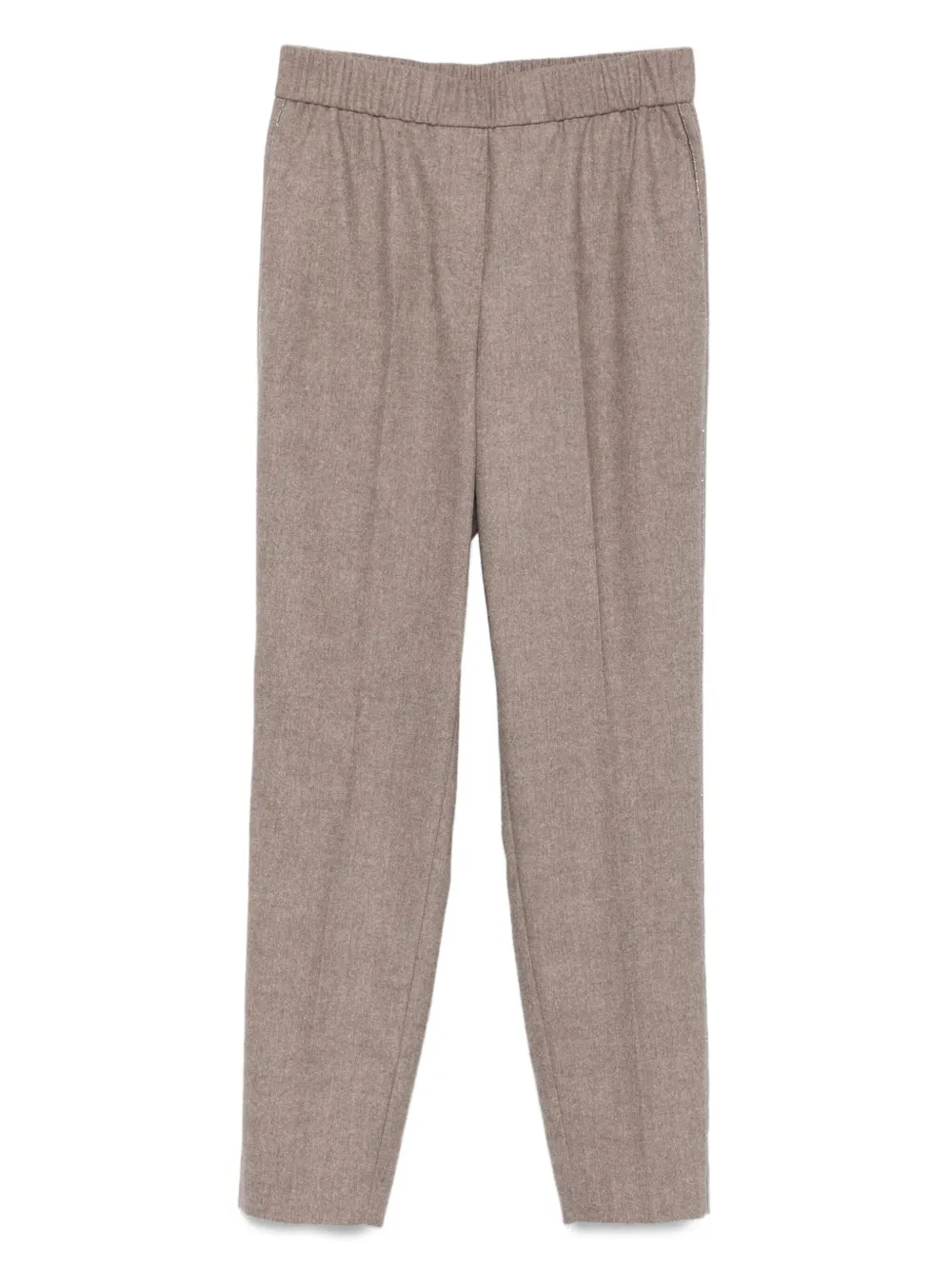 Peserico elastic-waist trousers Beige