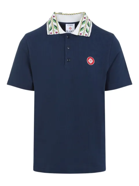 Casablanca Laurel cotton polo shirt