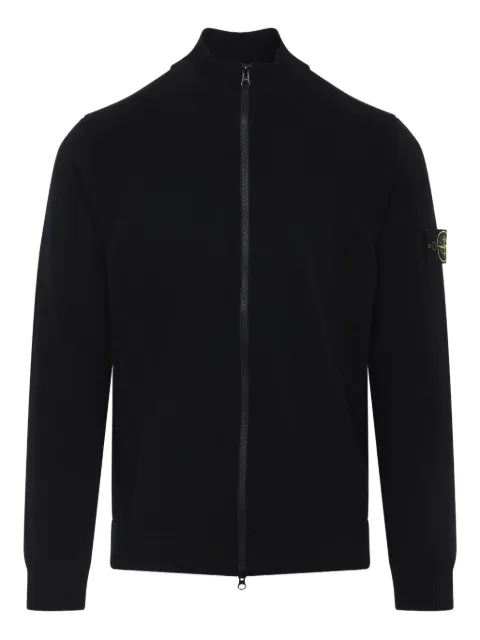 Stone Island Cardigan mit Logo-Patch