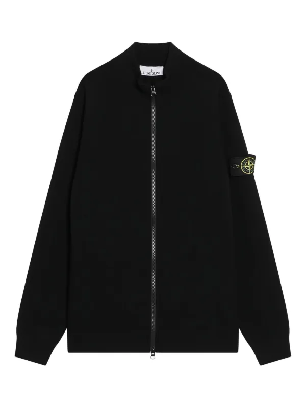Stone Island ジップアップ カーディガン | ブラック | FARFETCH JP