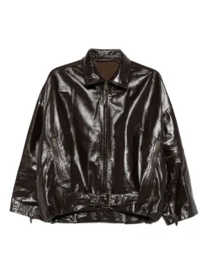 レザージャケット・コート SALVATORE SANTORO Women Leather Jackets 48005 DBLACK Black Salvatore Santoro Leather Jackets for Women - Shop on FARFETCH