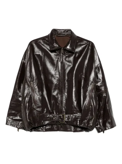 Salvatore Santoro belted leather jacket
