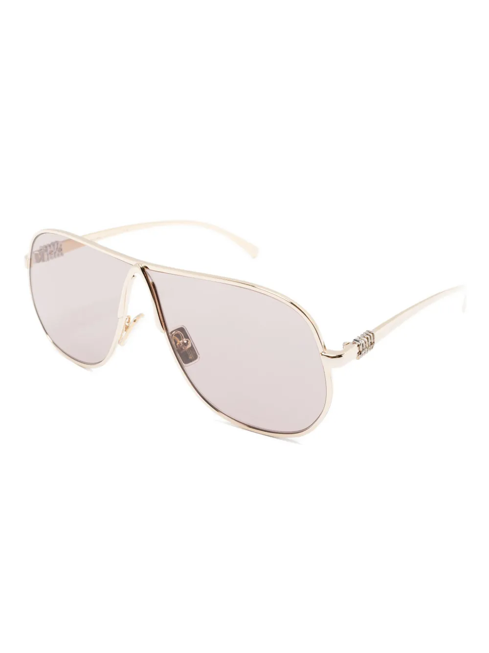 Miu Eyewear oversized-shape sunglasses Goud