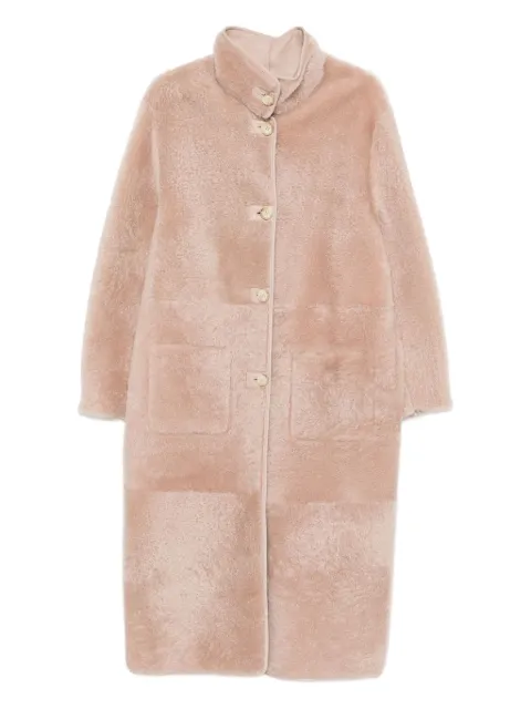 Simonetta Ravizza single-breasted shearling coat
