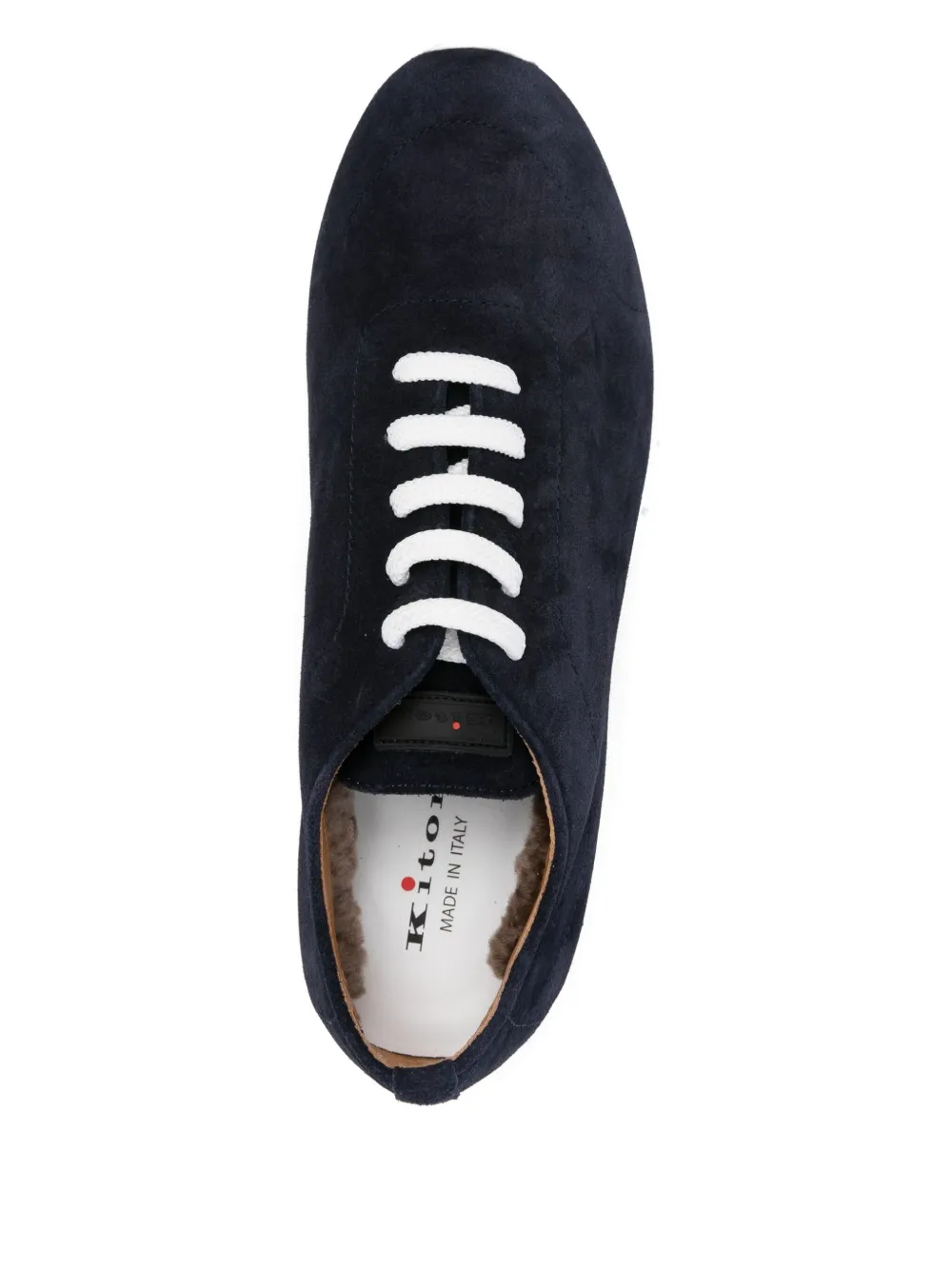 Kiton Suède sneakers Blauw