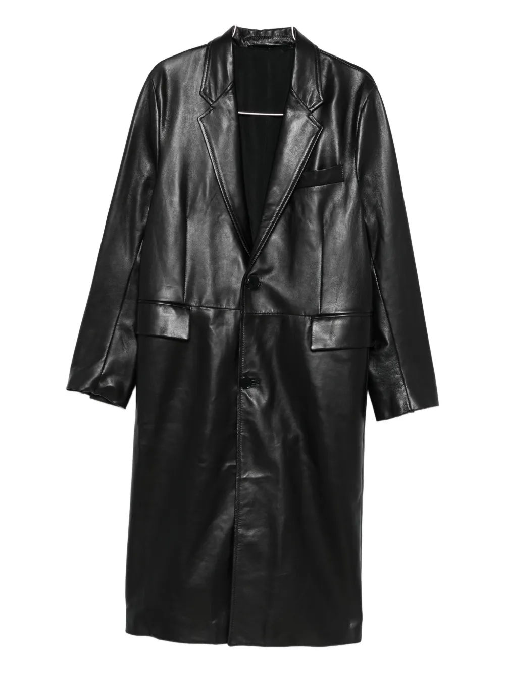 Salvatore Santoro single-breasted coat - ブラック Salvatore Santoro single-breasted coat - ブラック