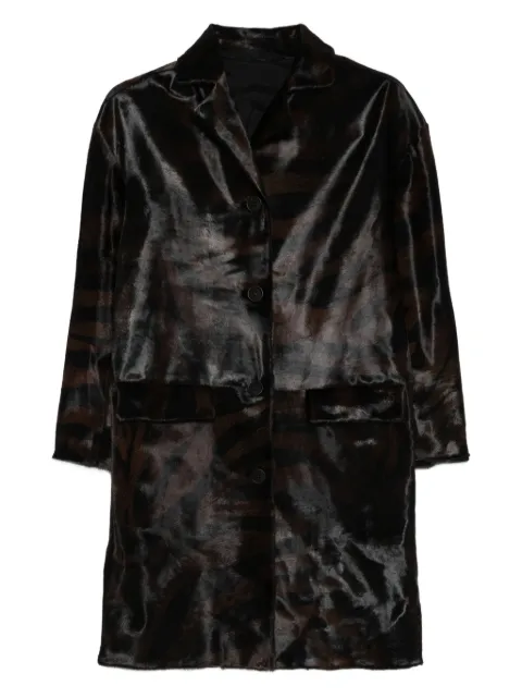Salvatore Santoro button-fastening shearling coat