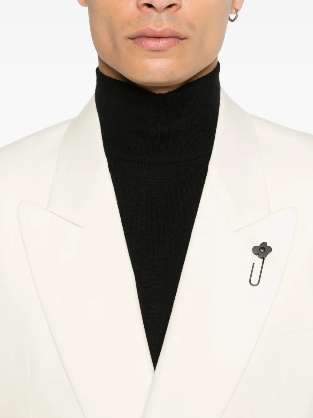 Lardini Blazer met dubbele rij knopen Beige