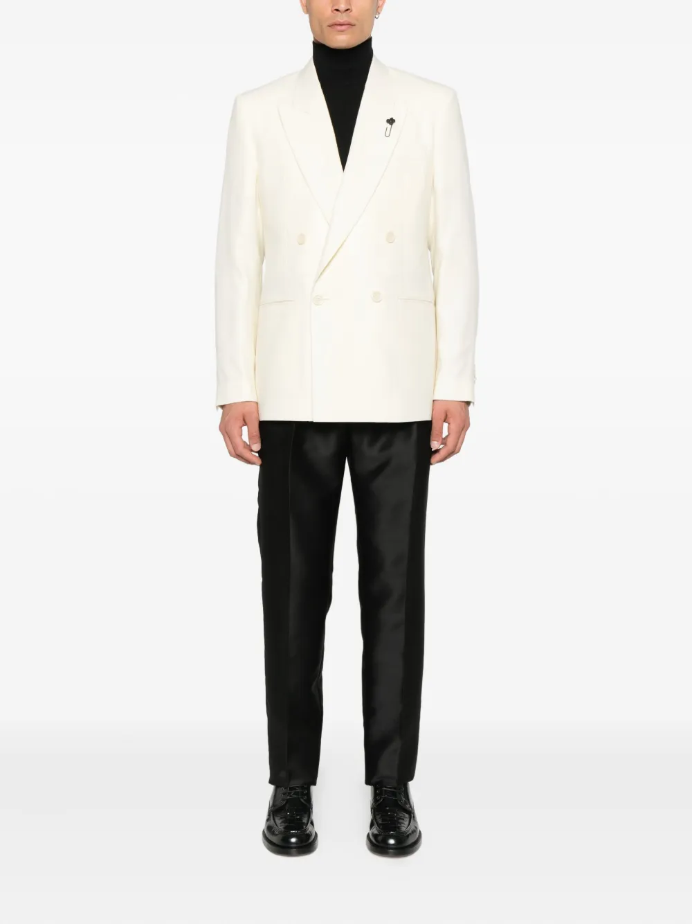 Lardini Blazer met dubbele rij knopen Beige