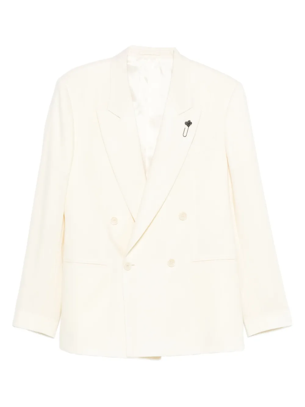 Lardini Blazer met dubbele rij knopen Beige