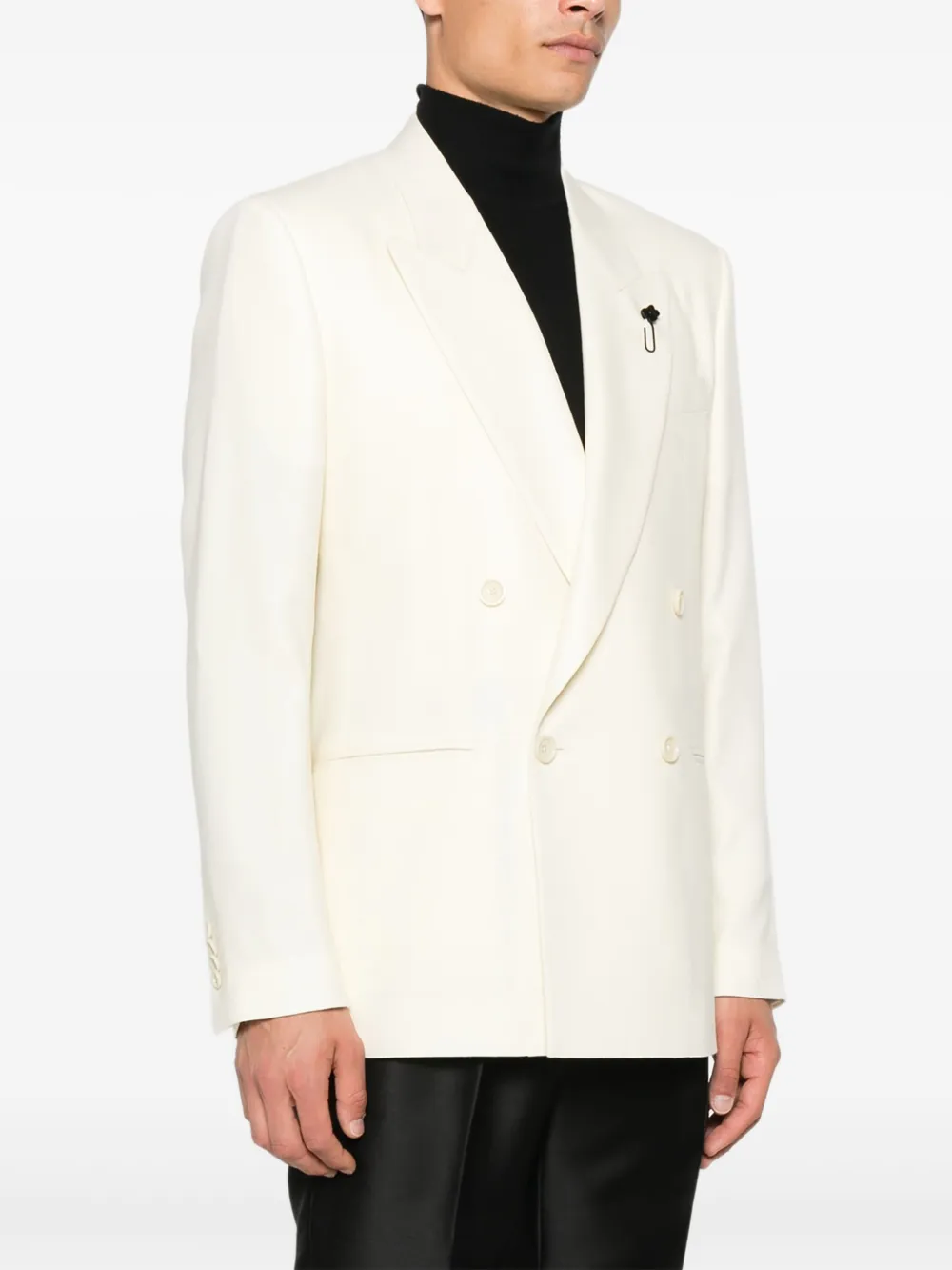 Lardini Blazer met dubbele rij knopen Beige
