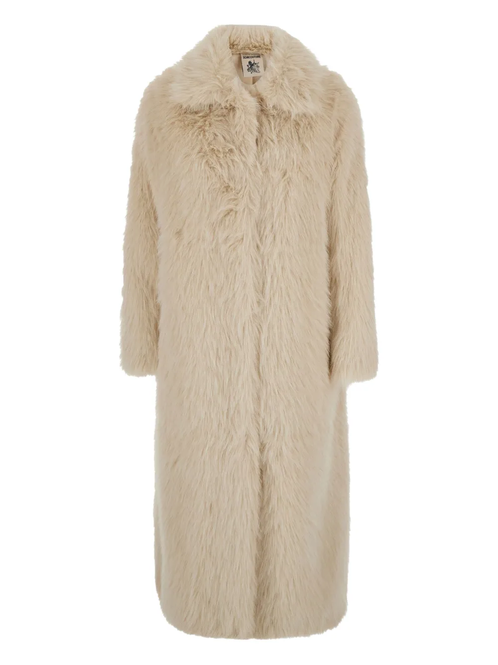Semicouture faux-fur coat - ニュートラル Semicouture faux-fur coat - ニュートラル