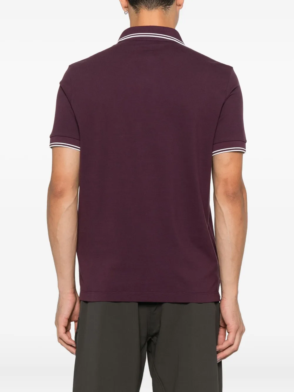 Stone Island Poloshirt met Compass-patroon Rood