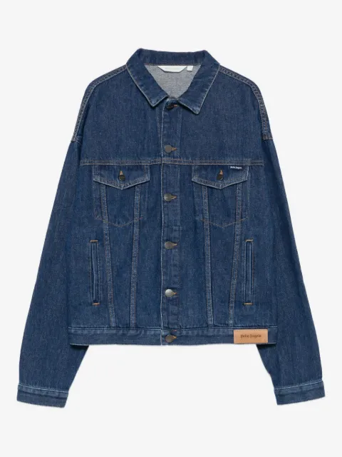 Palm Angels Kids logo denim jacket