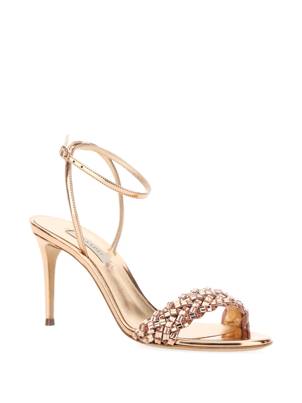 Casadei embellished sandals Gold