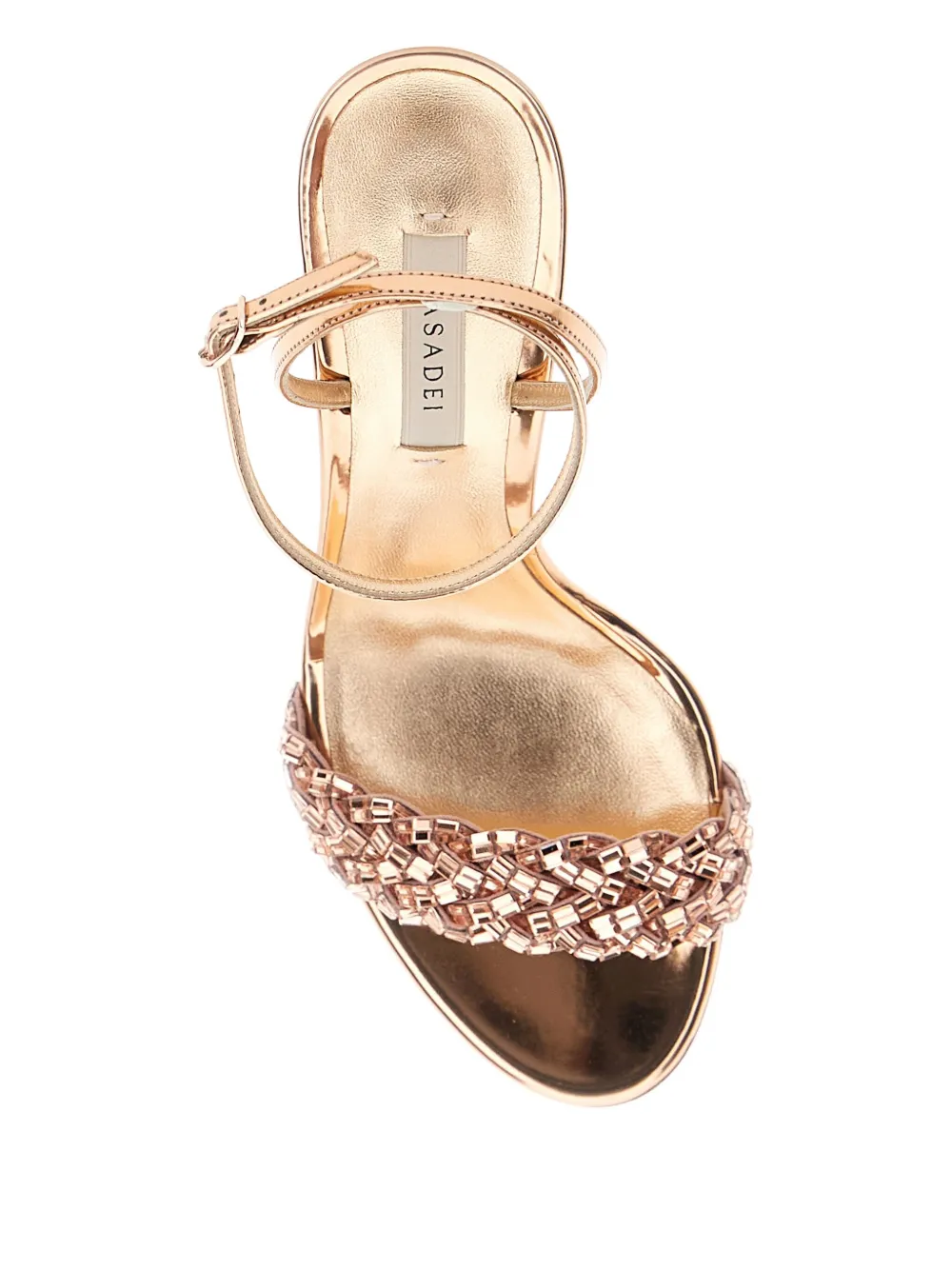 Casadei embellished sandals Gold