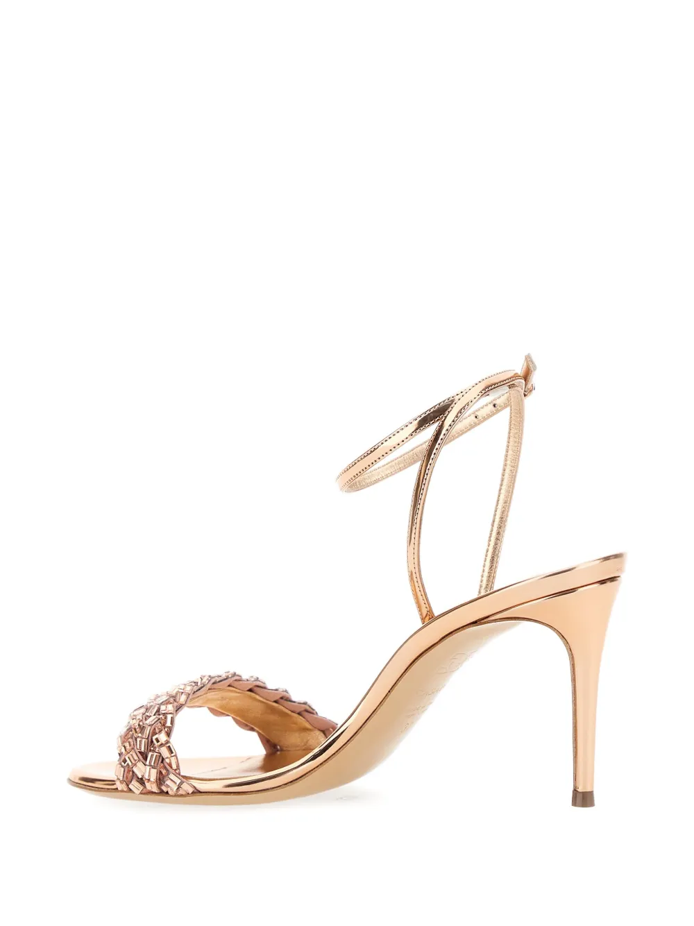 Casadei embellished sandals Gold