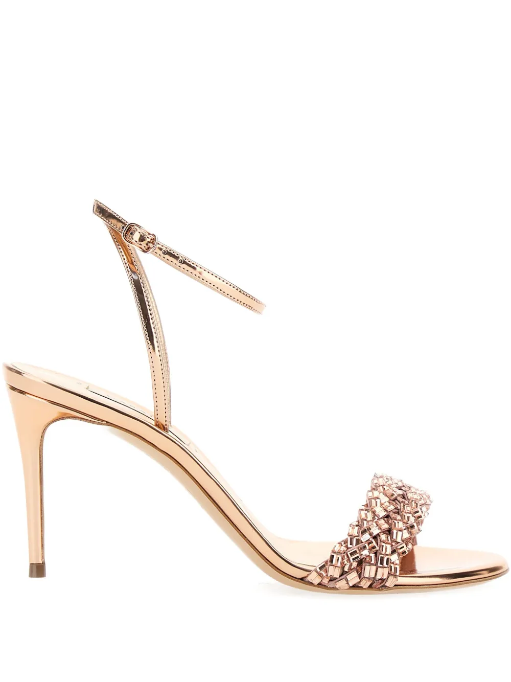 Casadei embellished sandals Gold