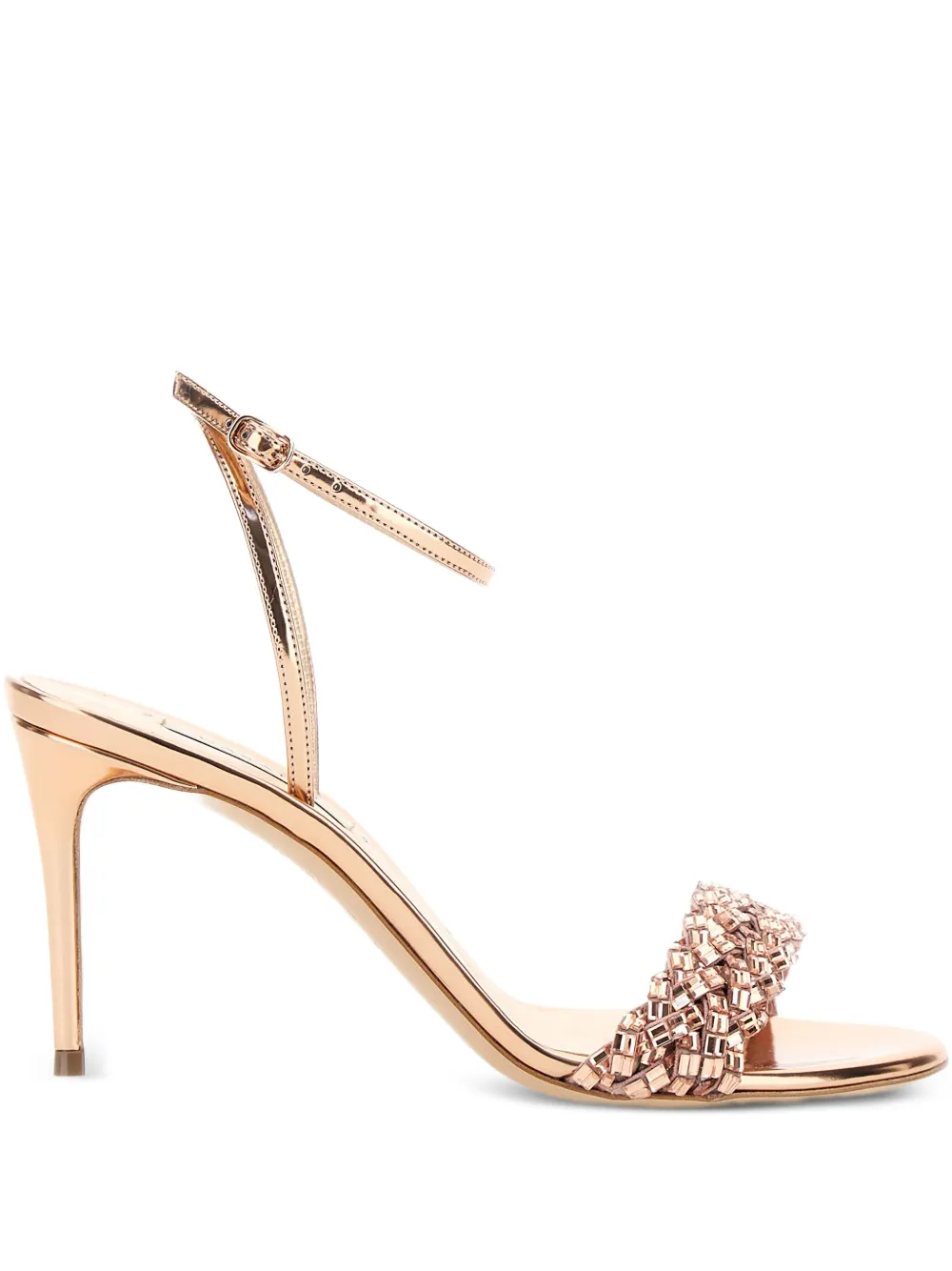 Casadei embellished sandals Gold