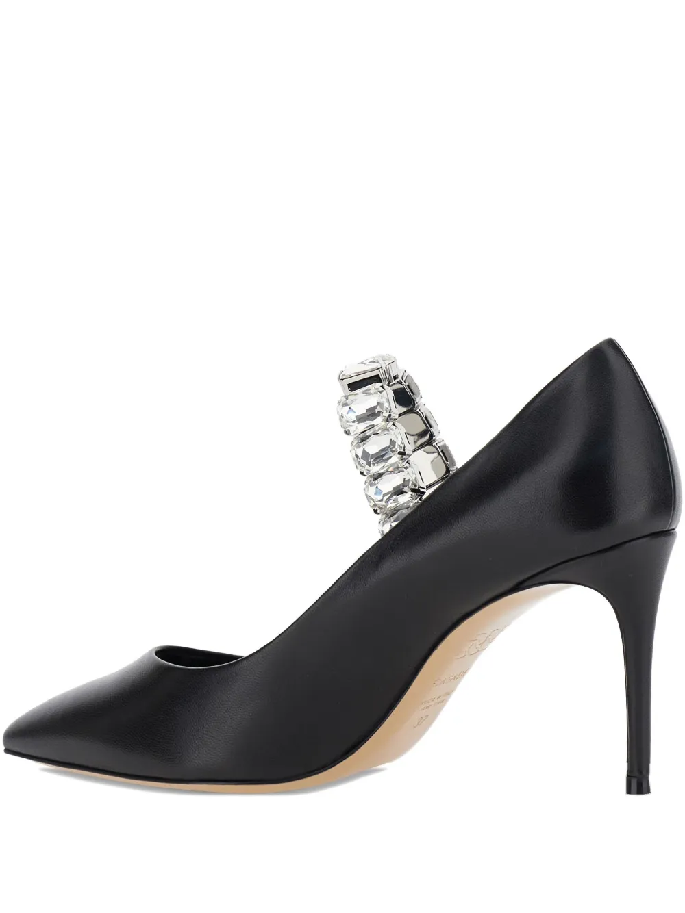 Casadei 100mm crystal-embellished pumps - ブラック Casadei 100mm crystal-embellished pumps - ブラック