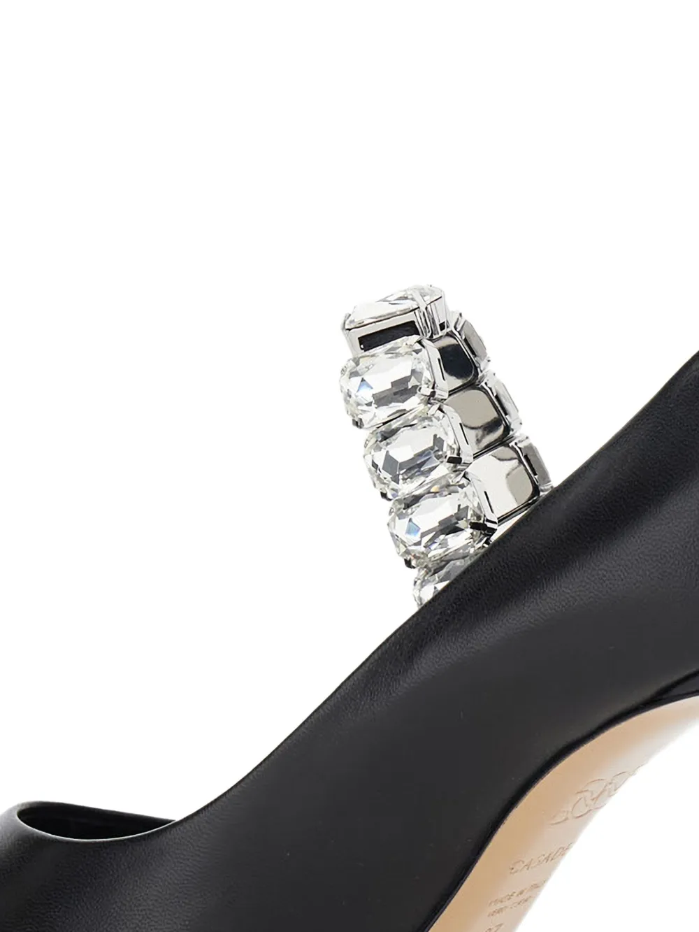 Casadei 100mm crystal-embellished pumps Black