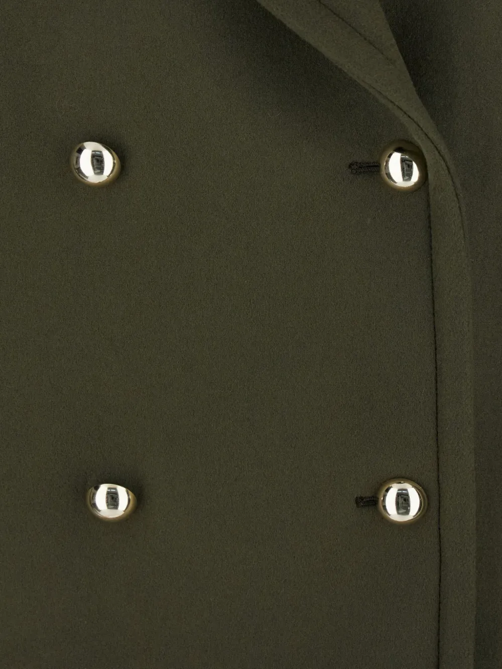 Semicouture double-breasted button peacoat Groen
