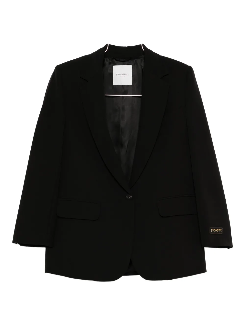 Ermanno Firenze Single-breasted Blazer In Black