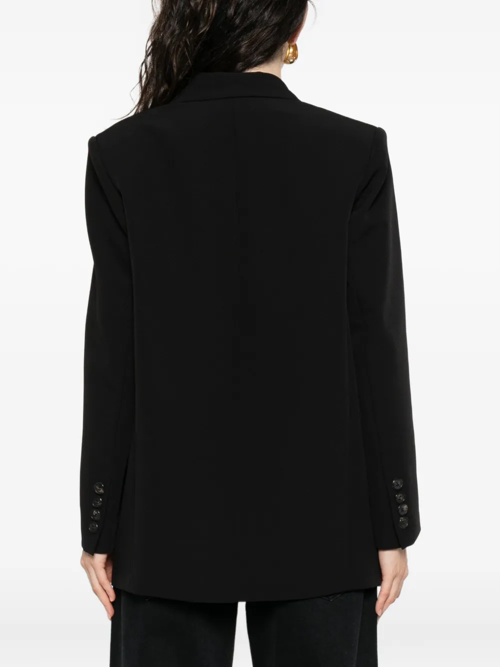 ERMANNO FIRENZE Blazer met enkele rij knopen Zwart
