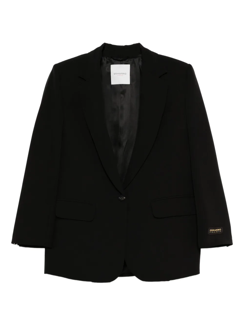 ERMANNO FIRENZE Blazer met enkele rij knopen Zwart