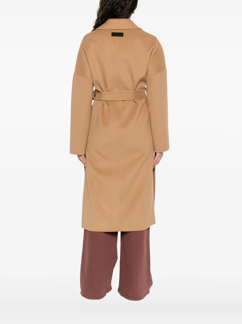 ERMANNO FIRENZE Jas met ceintuur Beige