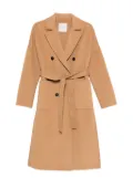 ERMANNO FIRENZE belted double-breasted coat - Neutrals