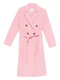 ERMANNO FIRENZE belted double breasted coat - Pink