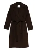 ERMANNO FIRENZE belted double-breasted coat - Brown