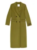 ERMANNO FIRENZE wool-blend double breasted coat - Green