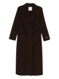 ERMANNO FIRENZE wool-blend double breasted coat - Brown