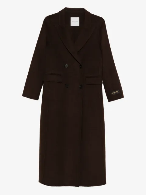 ERMANNO FIRENZE wool-blend double breasted coat