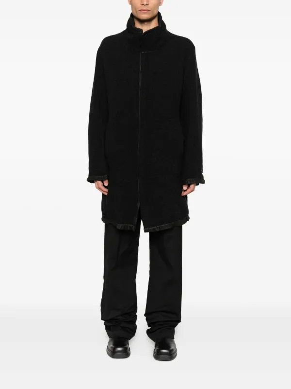 69 high-neck zip-front Coat | Black | FARFETCH GE
