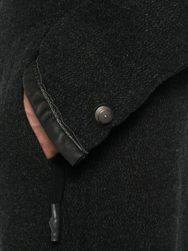 69 high-neck zip-front Coat | Black | FARFETCH JO