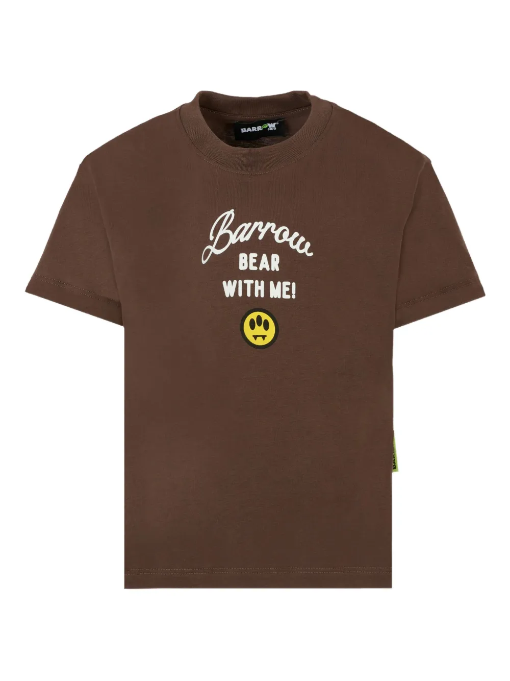 Barrow kids Bear With Me T-shirt - ブラウン Barrow kids Bear With Me T-shirt - ブラウン