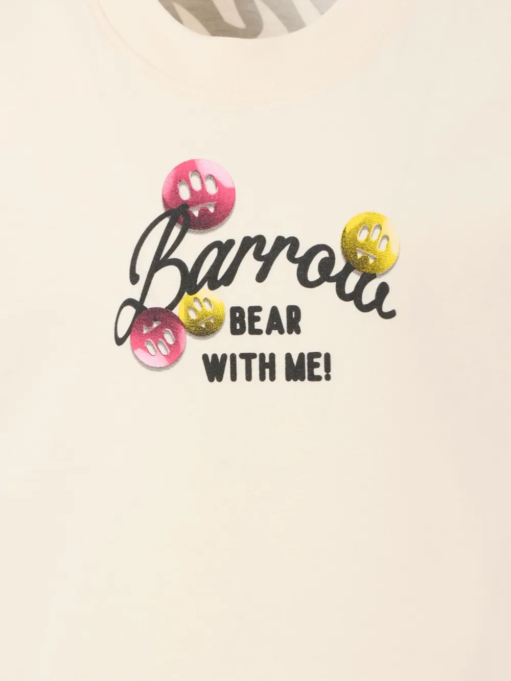 Barrow kids Bear With Me T-shirt Beige