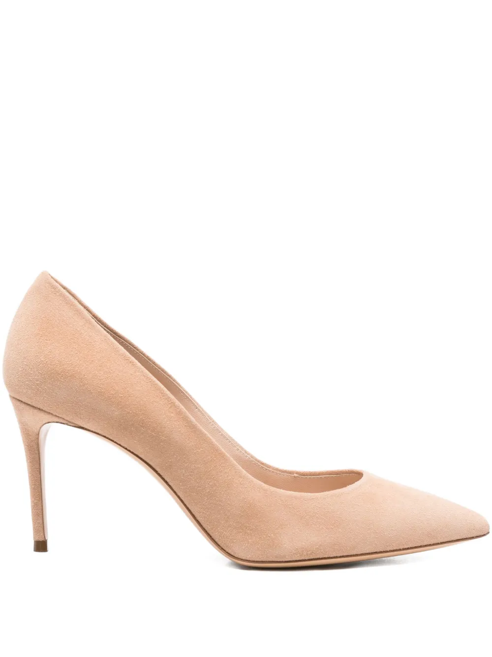 Casadei 85mm pointed-toe stiletto heeled pumps Neutrals