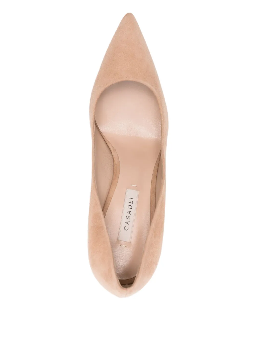 Casadei 85mm pointed-toe stiletto heeled pumps Neutrals
