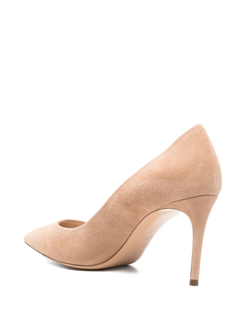 Casadei 85mm pointed-toe stiletto heeled pumps Neutrals