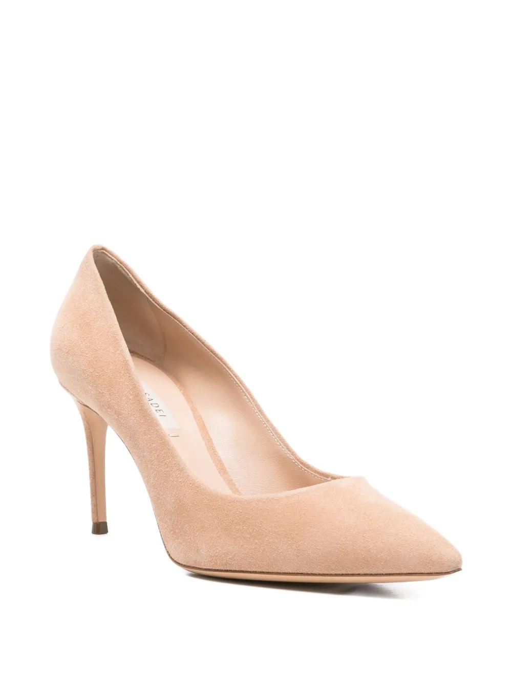 Casadei 85mm pointed-toe stiletto heeled pumps Neutrals